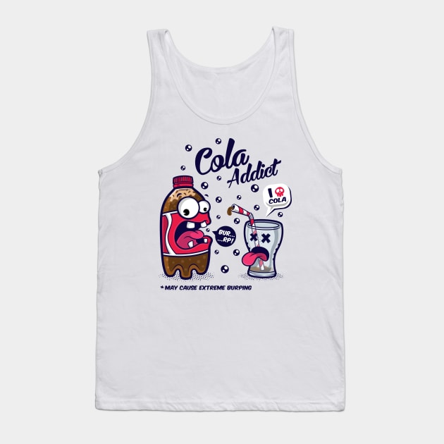 Red Cola Addic Tank Top by Squinked